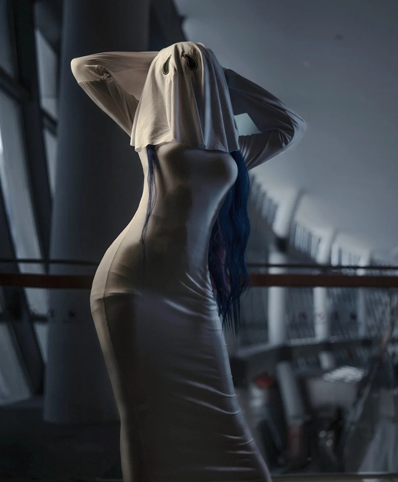 Ảnh Cosplay Ma Nữ Áo Trắng cosplay dâm tục áo trắng