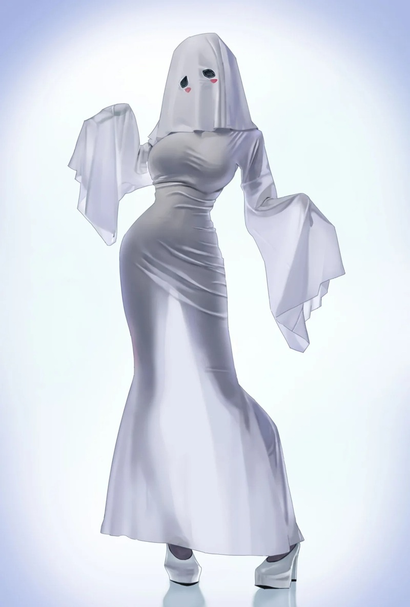 Ảnh Cosplay Ma Nữ Áo Trắng dâm nữ áo trắng sexy