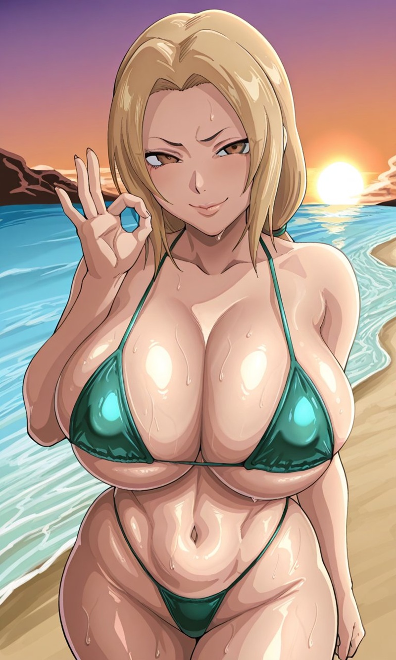 Ảnh đẹp Tsunade hentai body sexy mông cong vút nóng bỏng