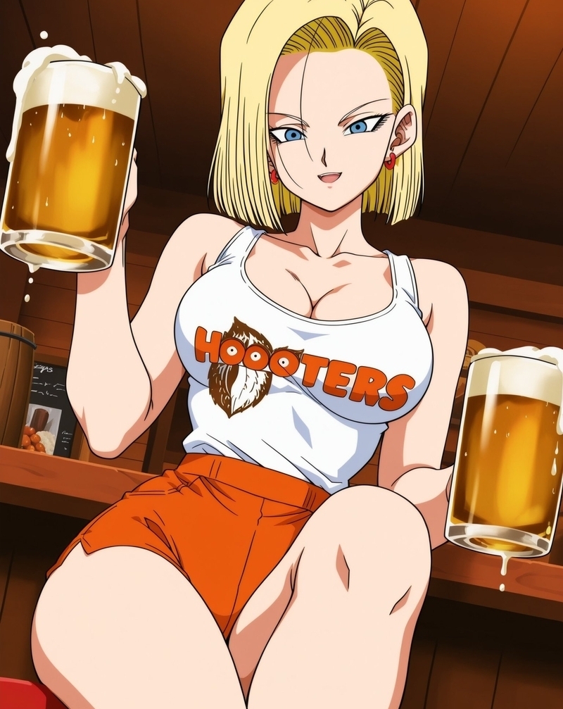 Hình ảnh nhân vật Android 18 trong Dragon Ball Z nổi tiếng