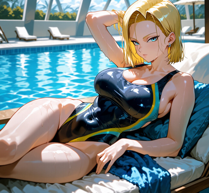 Hình ảnh Android 18 đẹp mắt trong thế giới Dragon Ball