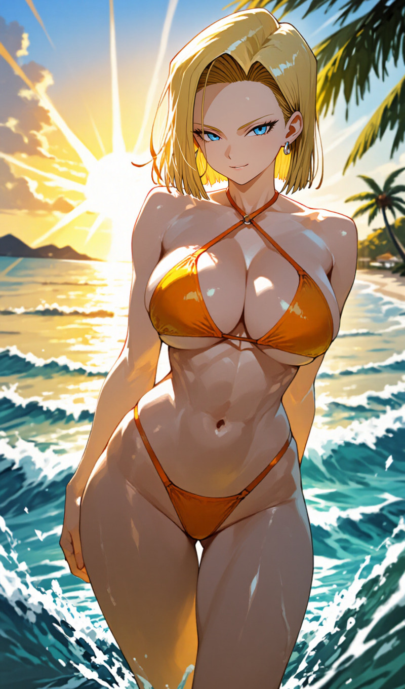 Bộ sưu tập ảnh Android 18 với phong cách anime đặc sắc