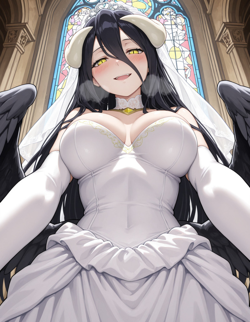 Ảnh nhân vật Albedo nổi bật trong series Overlord