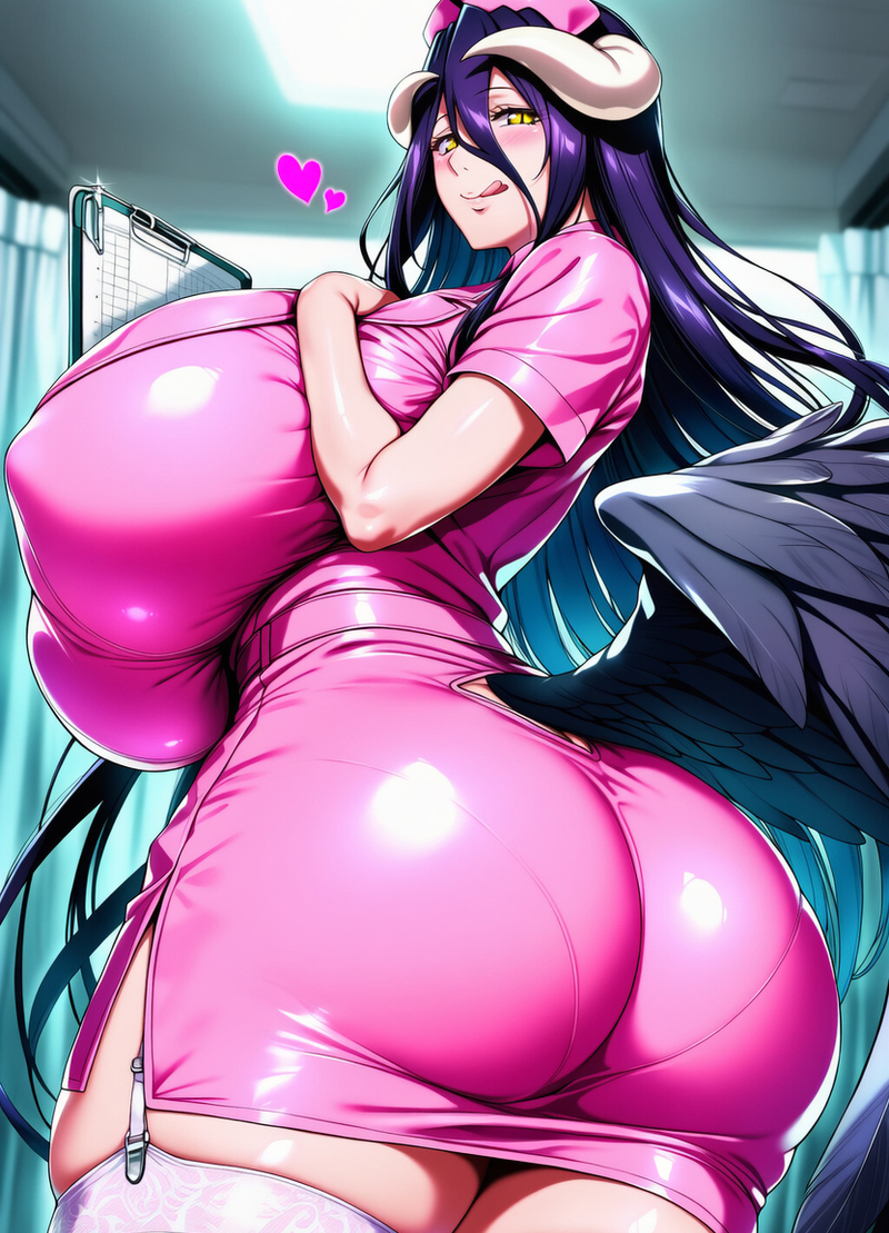Hình ảnh Albedo trong phong cách anime đầy ấn tượng