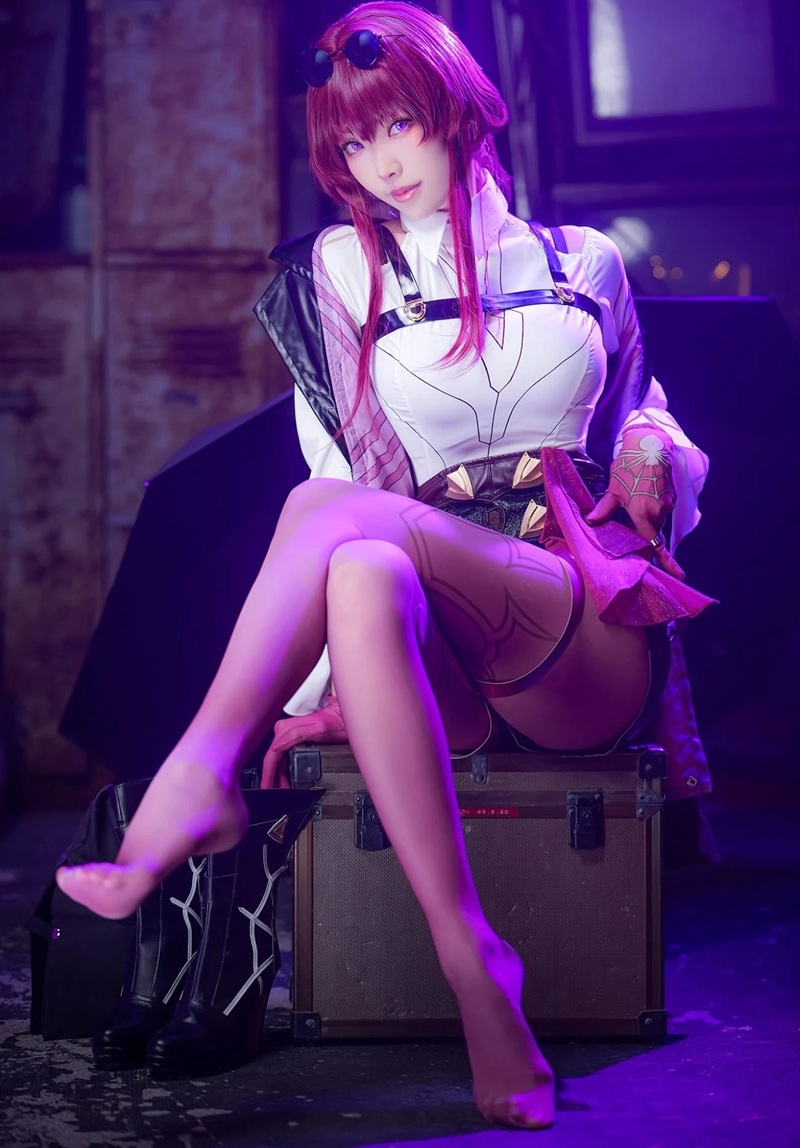 Ảnh Cosplay Honkai Star Rail R34 vú to cosplay Silver Wolf dâm