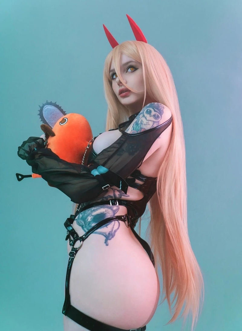 Ảnh Cosplay Power R34 creampie tinh dịch tràn ra lồn hồng