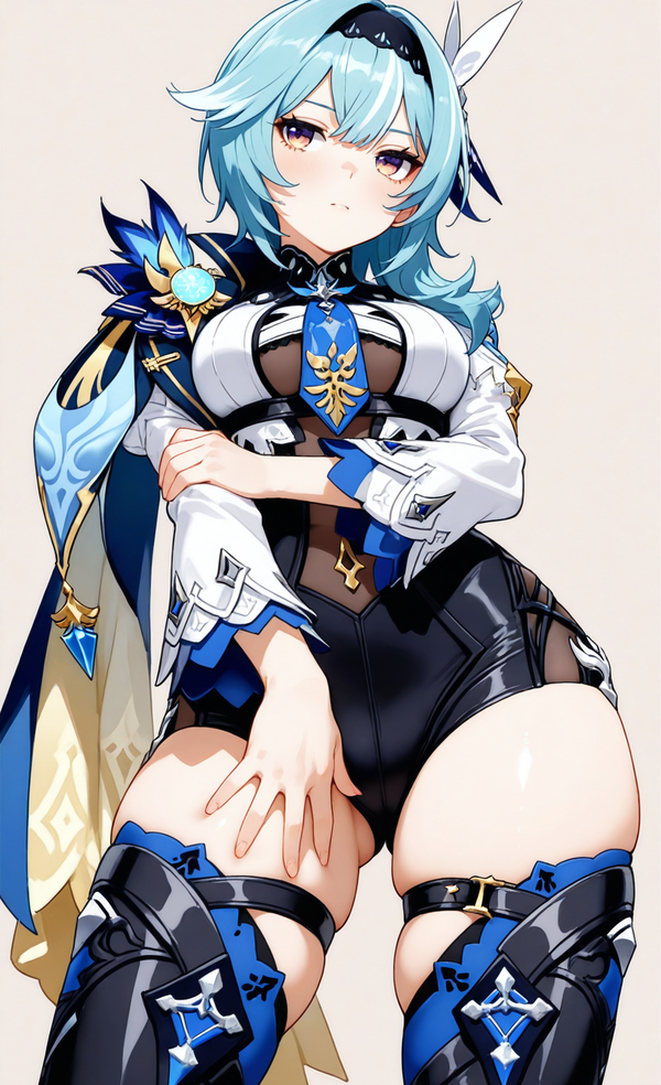 Hình ảnh Eula trong các tác phẩm fanart sáng tạo