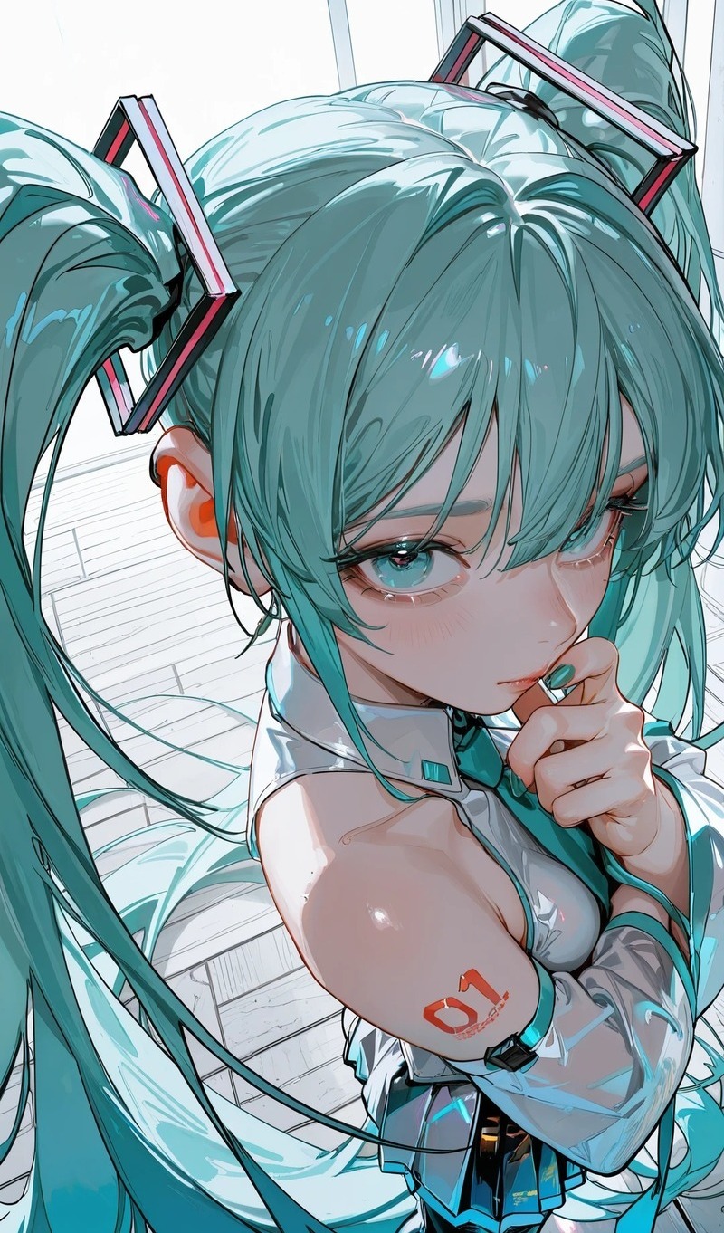 Fanart Hatsune Miku nổi bật với màu sắc trẻ trung