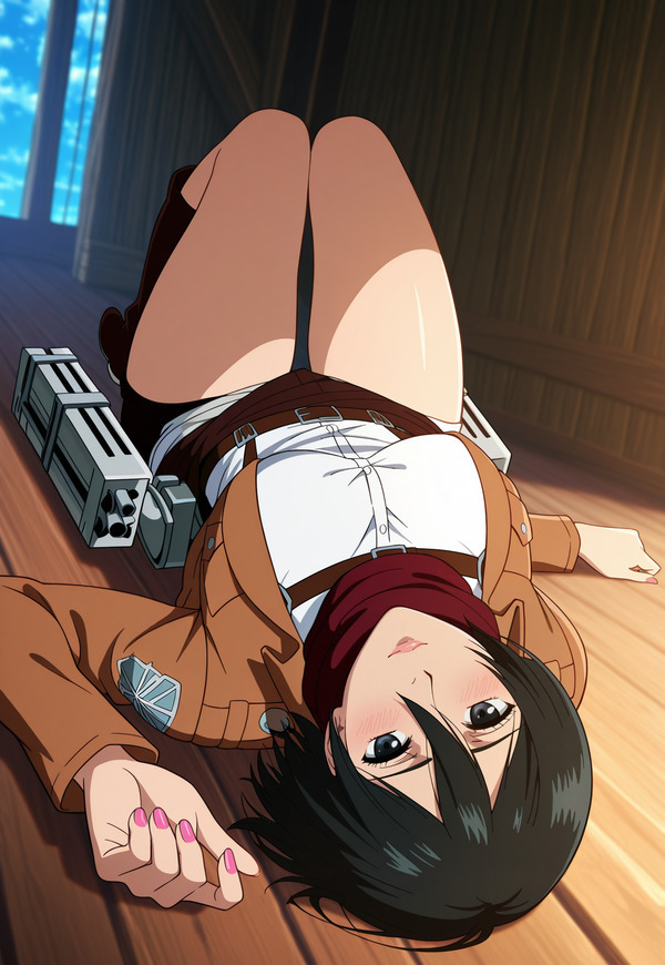 Mikasa Ackerman Attack on Titan với phong cách mạnh mẽ và cuốn hút