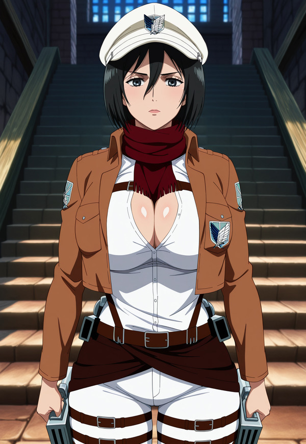 Ảnh nhân vật Mikasa Ackerman cùng phong cách anime ấn tượng