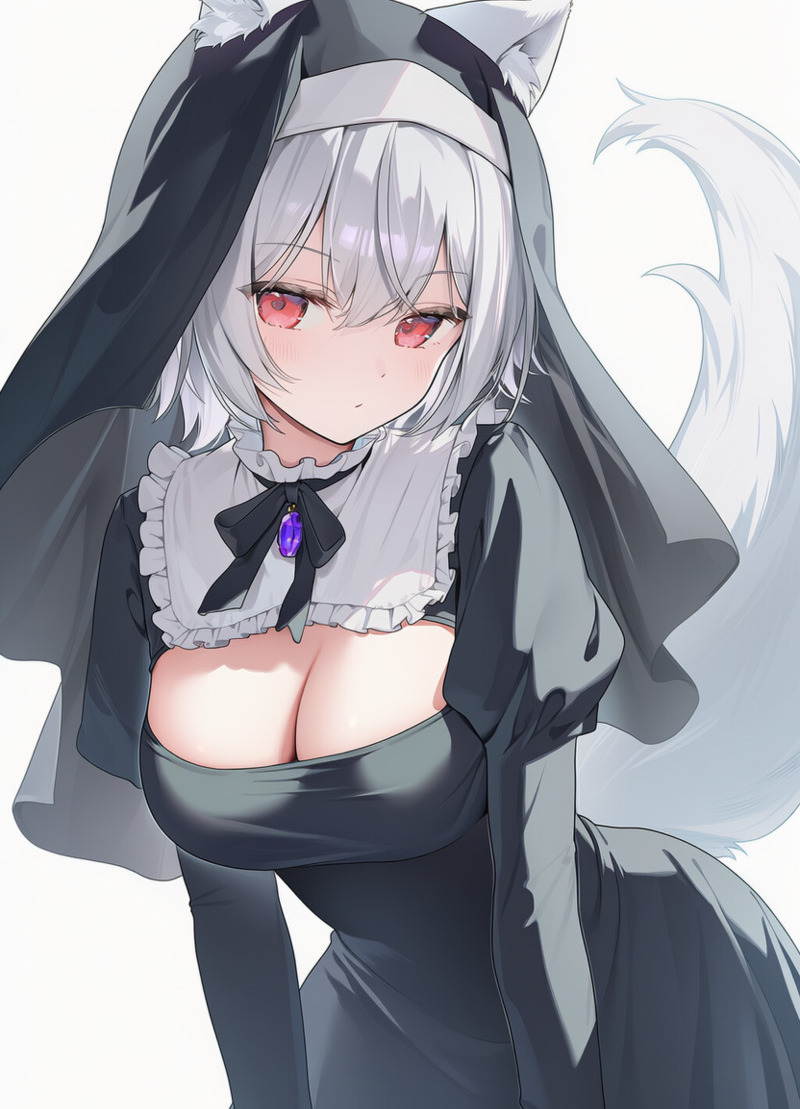 Nữ tu anime mang phong cách gothic huyền bí và đặc sắc