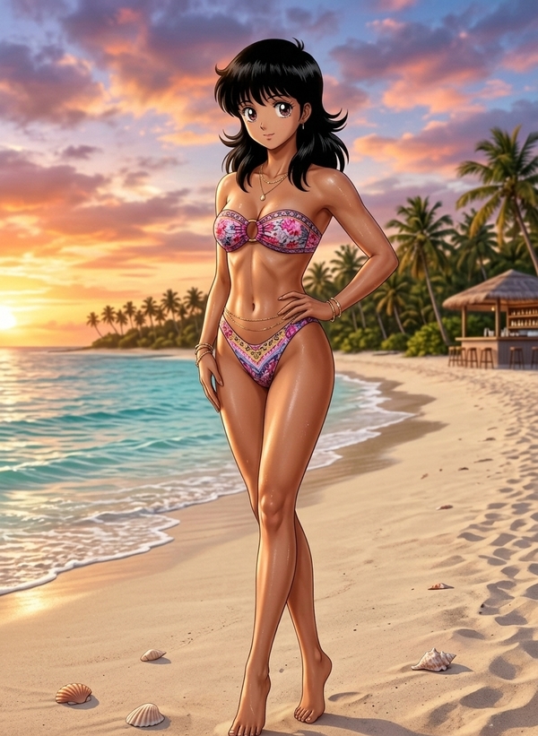 Shizuka Hiratsuka với tạo hình thanh lịch và cá tính