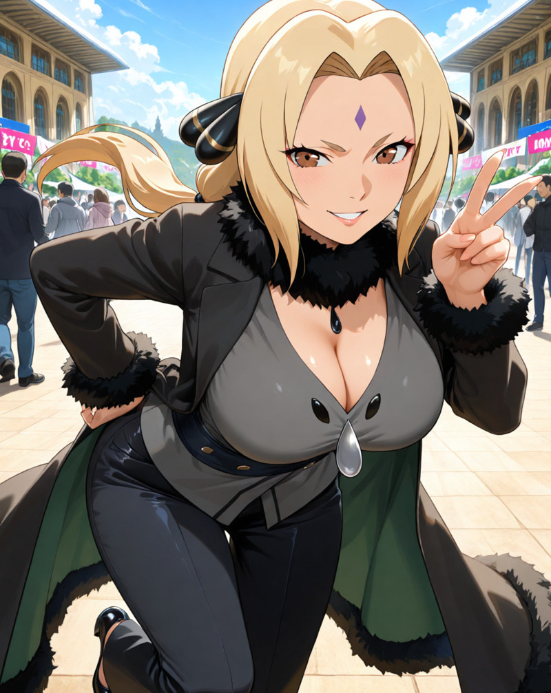 Tsunade Hokage Đệ Ngũ với tạo hình nhân vật ấn tượng