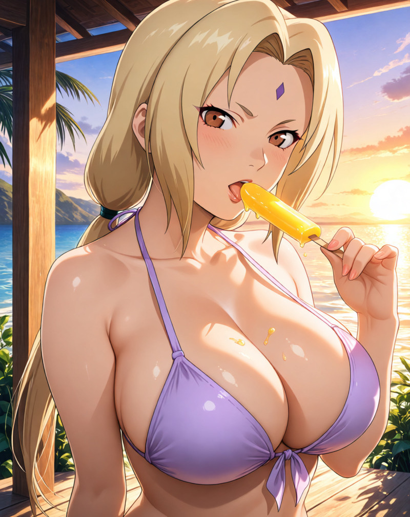 Ảnh fanart Tsunade phong cách nghệ thuật độc đáo