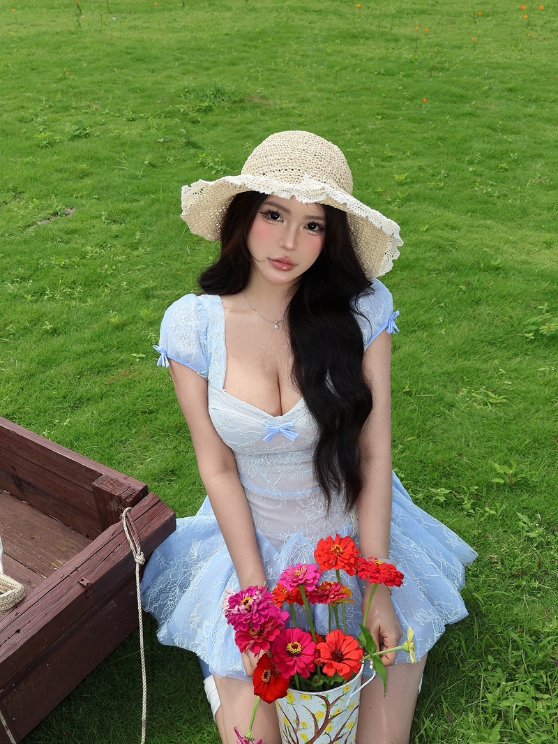 Ảnh Trương An Thư hot girl gương mặt baby 1