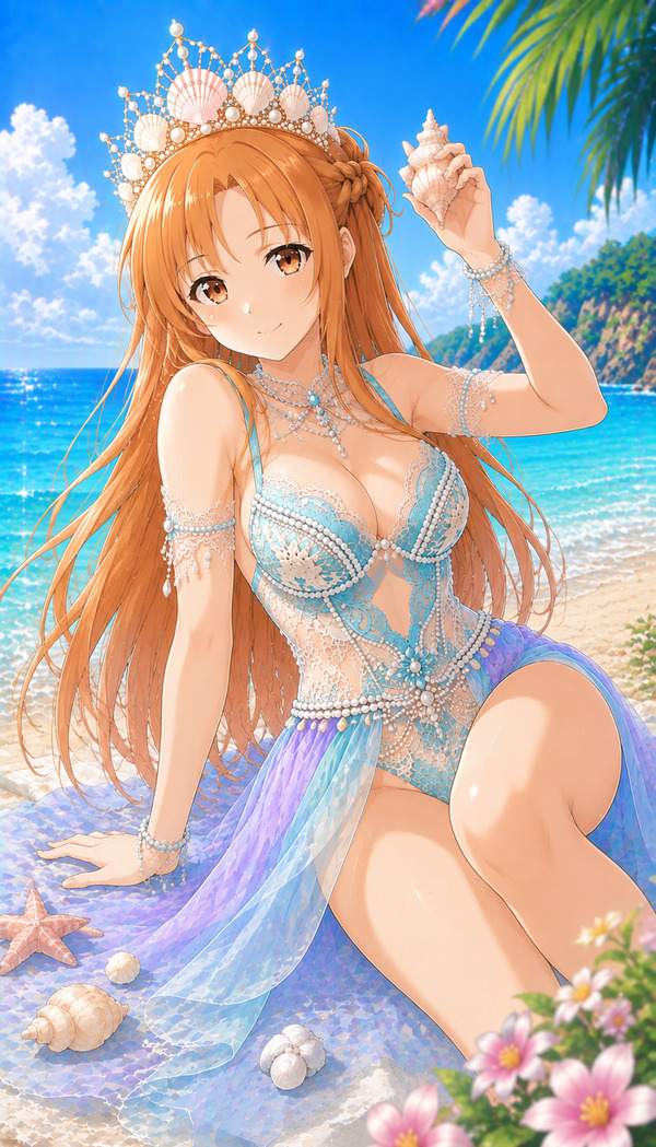 Yuuki Asuna Sword Art Online với trang phục đặc trưng