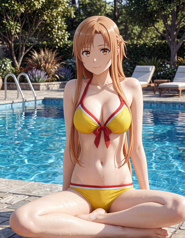 Ảnh fanart Yuuki Asuna phong cách nghệ thuật độc đáo