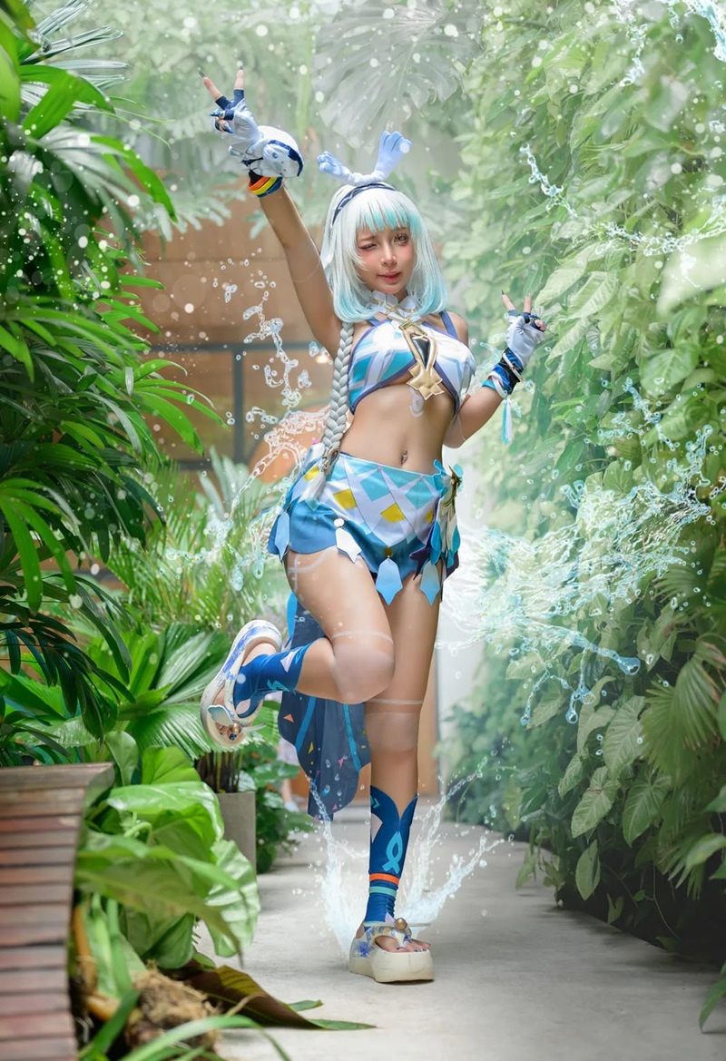 Ảnh Cosplay Mualani R34 mông to tròn