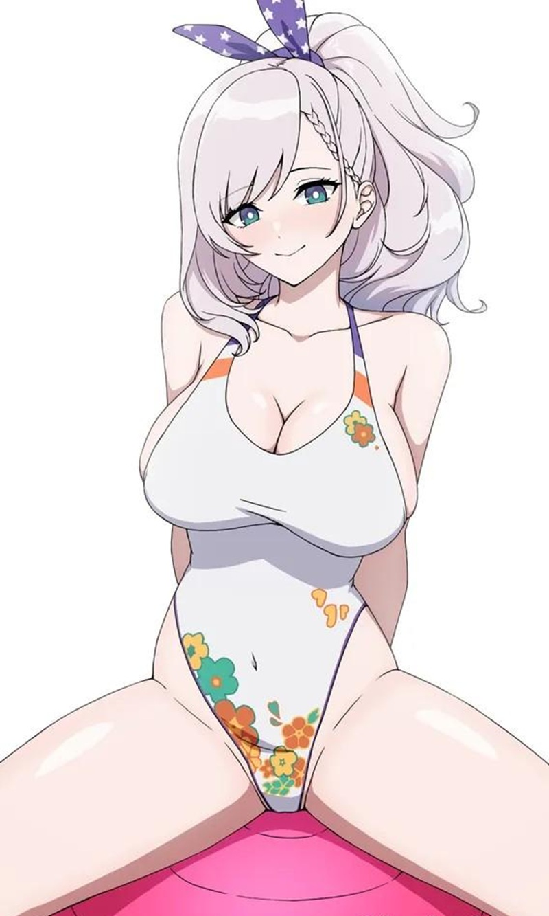 Ảnh Gái Anime Mặc Bikini Trắng tư thế khiêu dâm