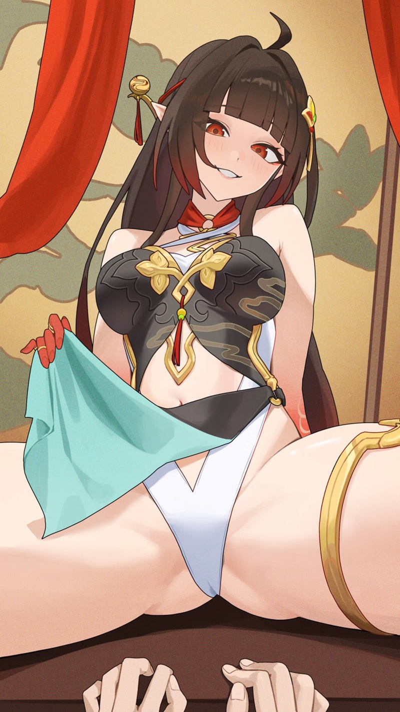 Ảnh Hentai Lingsha liếm môi dâm đãng