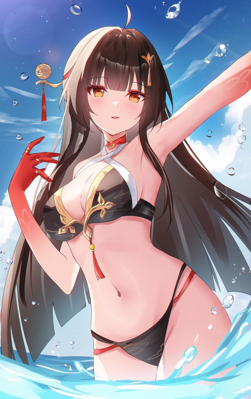 Ảnh Hentai Lingsha quần lót ướt đẫm