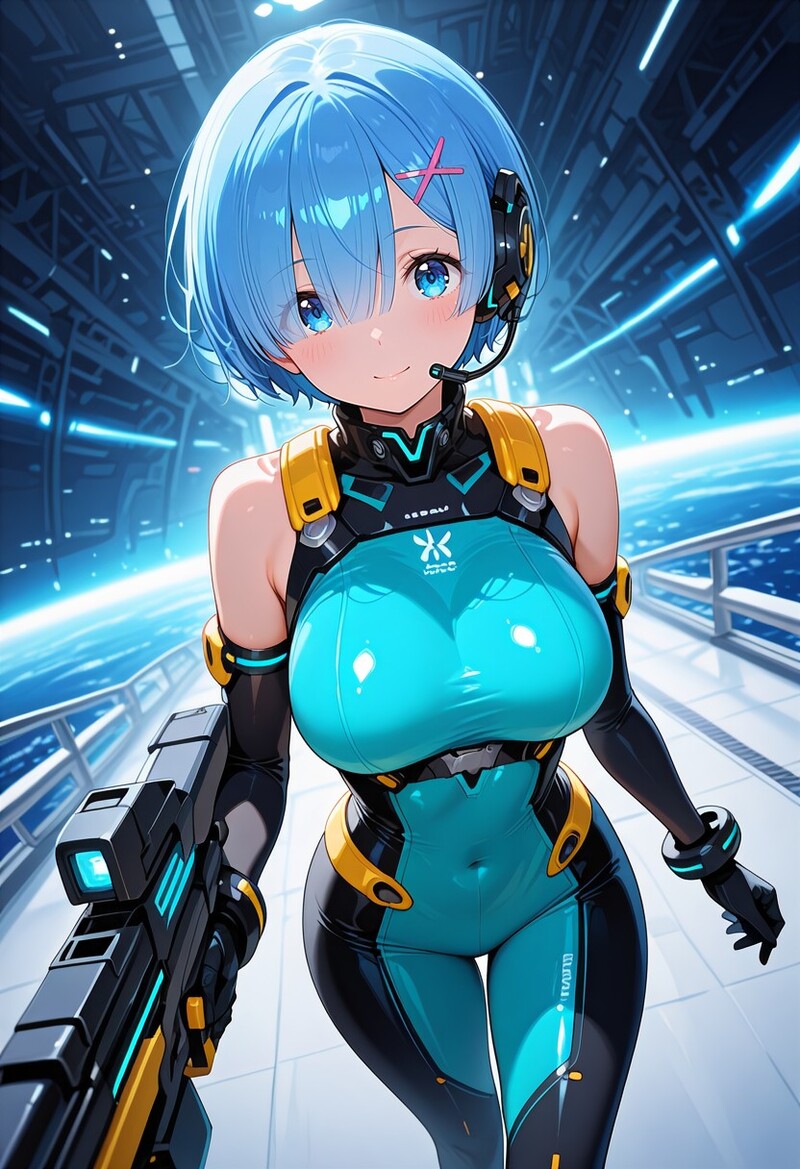 Anime Girl Mặc Bodysuit 10