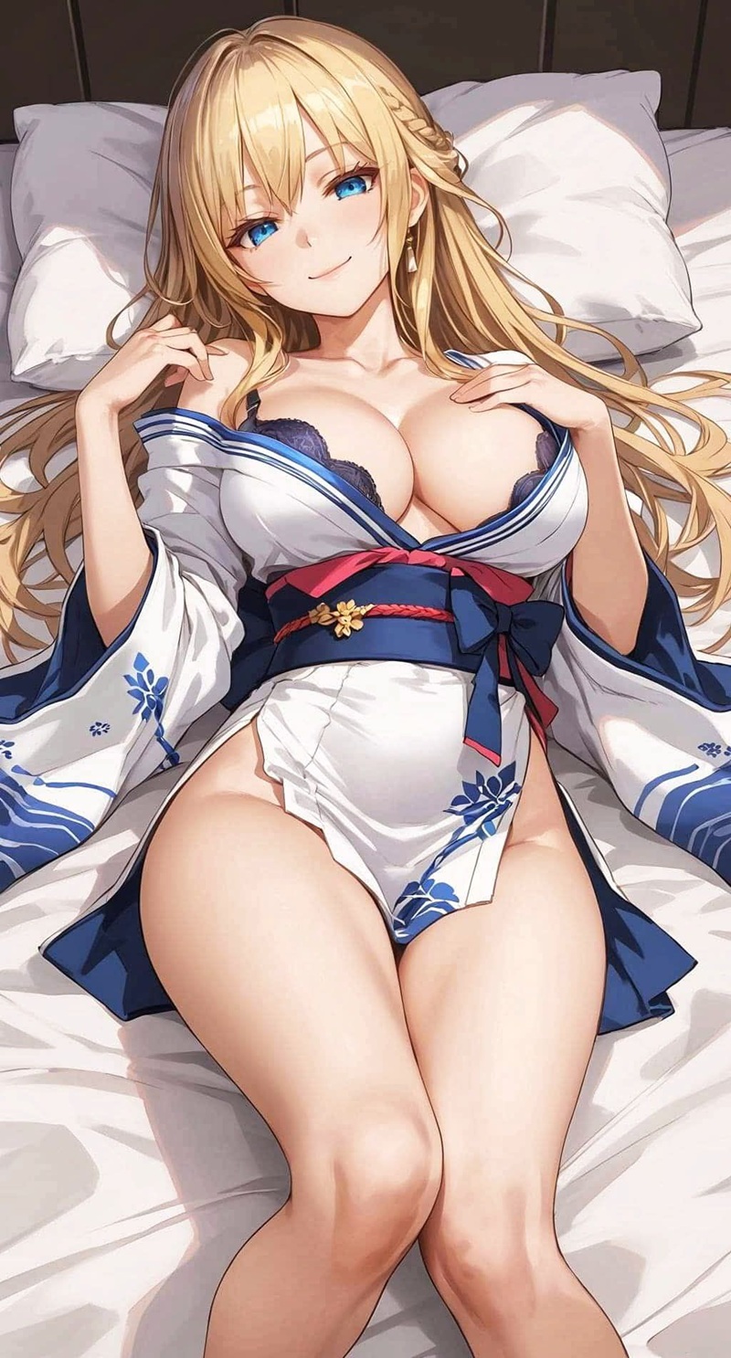 Cô gái anime bodysuit xanh lá bó sát, tư thế năng động