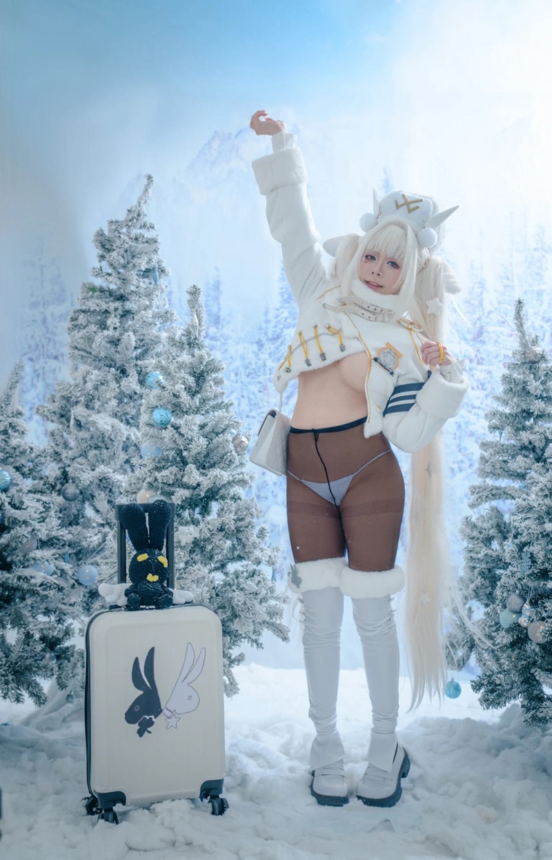 Blanc Nikke Cosplay R34 sexy body nóng bỏng khoe vòng 1 khủng
