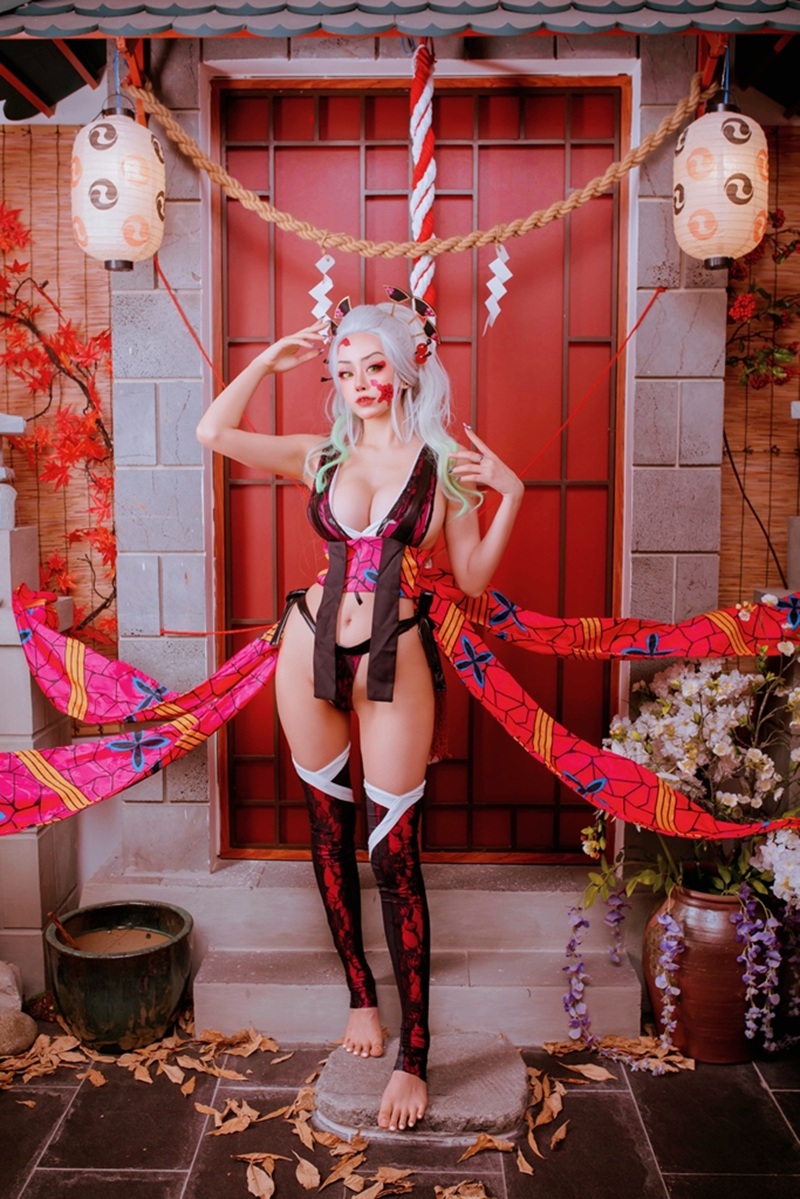 Ảnh Cosplay Daki nhìn dâm đãng nứng lửa