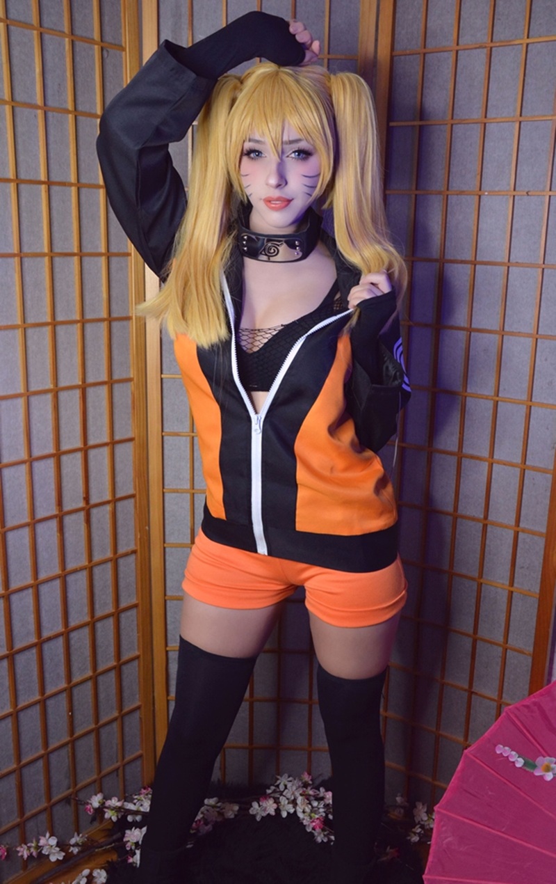 Ảnh Cosplay Naruto Uzumaki tư thế dâm đãng gợi tình