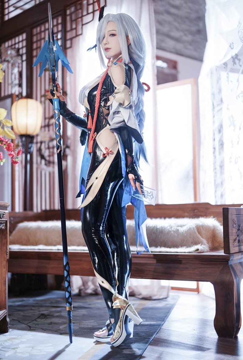Ảnh cosplay Shenhe cosplay khiêu dâm quyến rũ