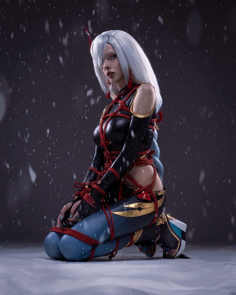 Ảnh cosplay Shenhe cosplay thần nữ dâm