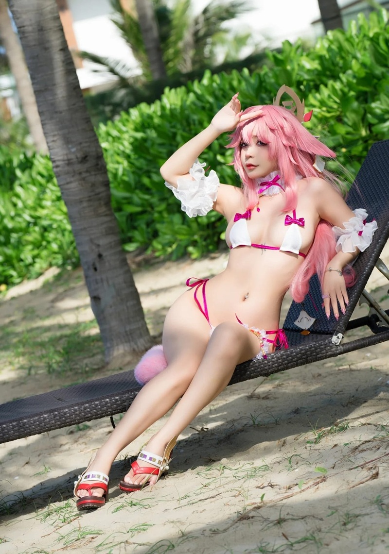 Sướng run rẩy cả người hot Yae Miko cosplay
