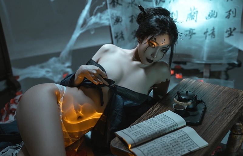 Ảnh Cosplay Black Myth Wukong vú to rung lắc mạnh