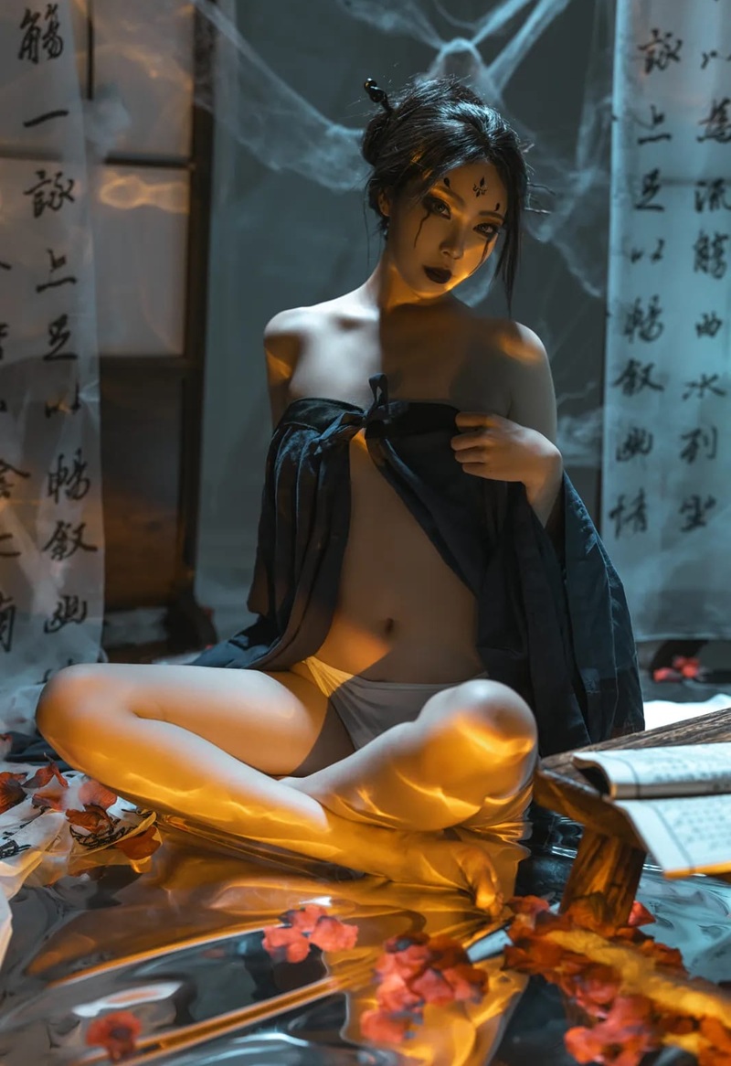 Ảnh Cosplay Black Myth Wukong mắt dâm nhìn muốn bị đụ