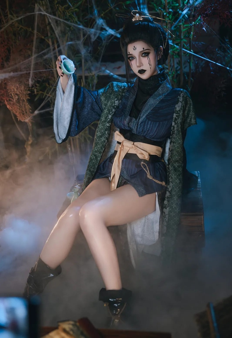 Ảnh Cosplay Black Myth Wukong ngực căng mọng quyến rũ
