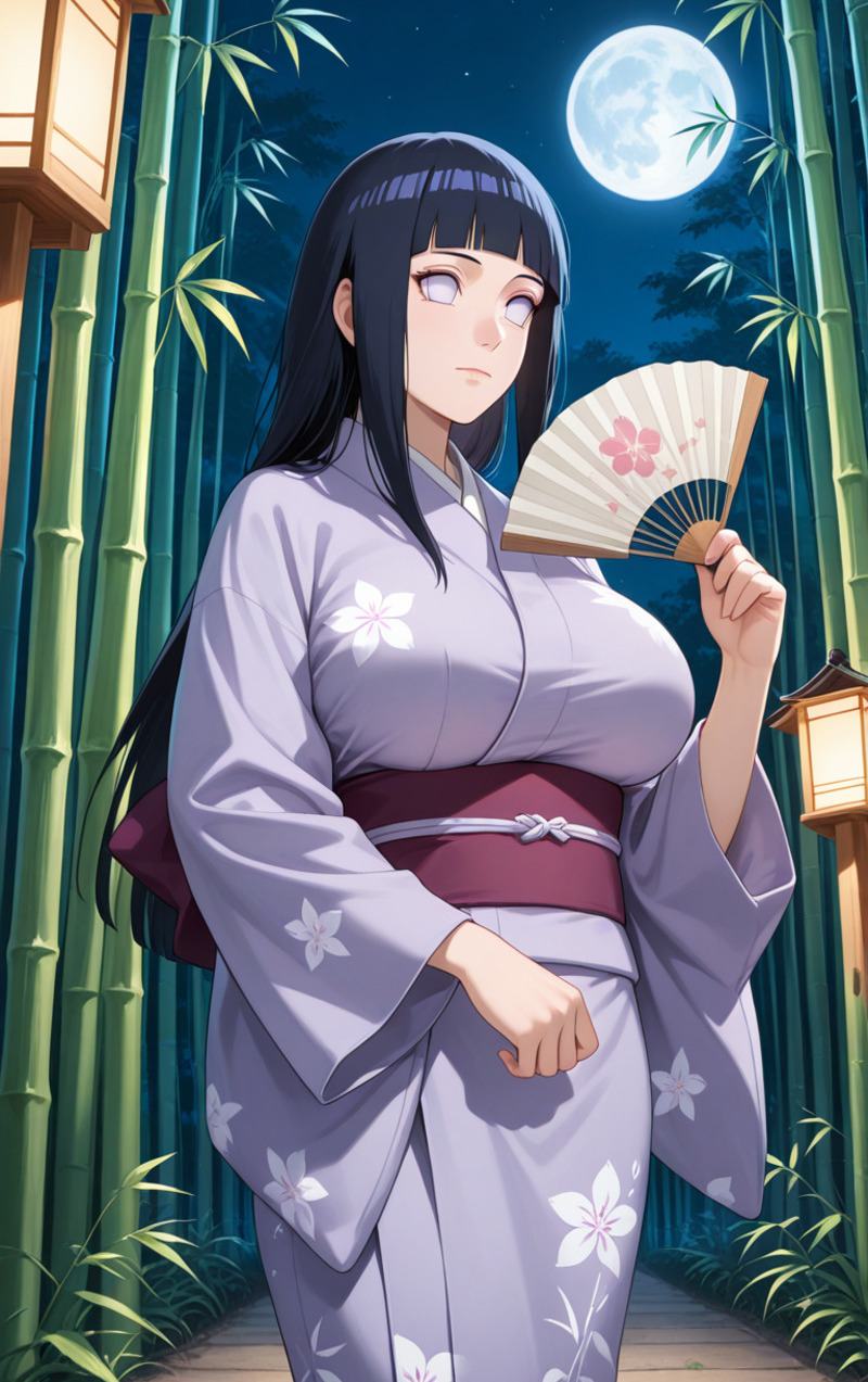 Hyuga Hinata với phong cách nhân vật đáng yêu và cuốn hút