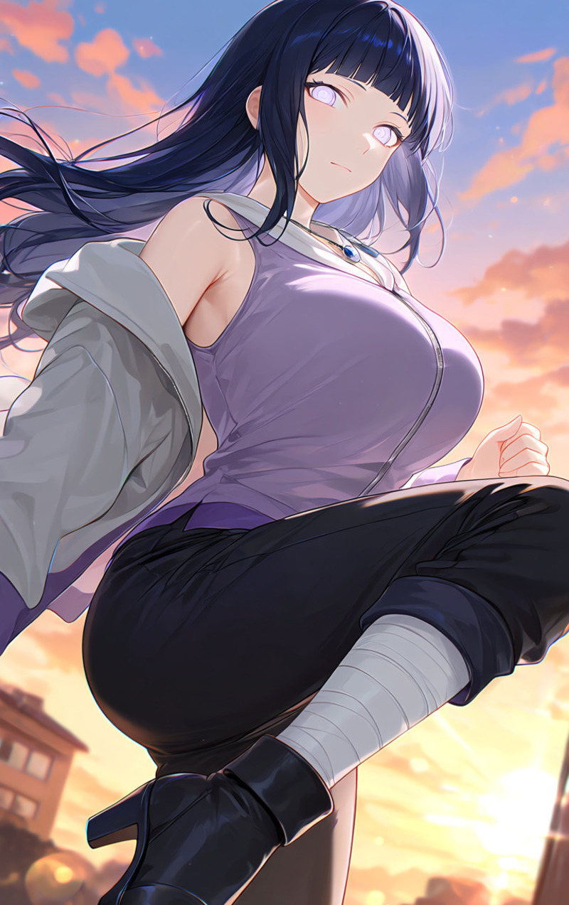 Hình ảnh Hyuga Hinata trong anime Naruto được nhiều fan yêu thích