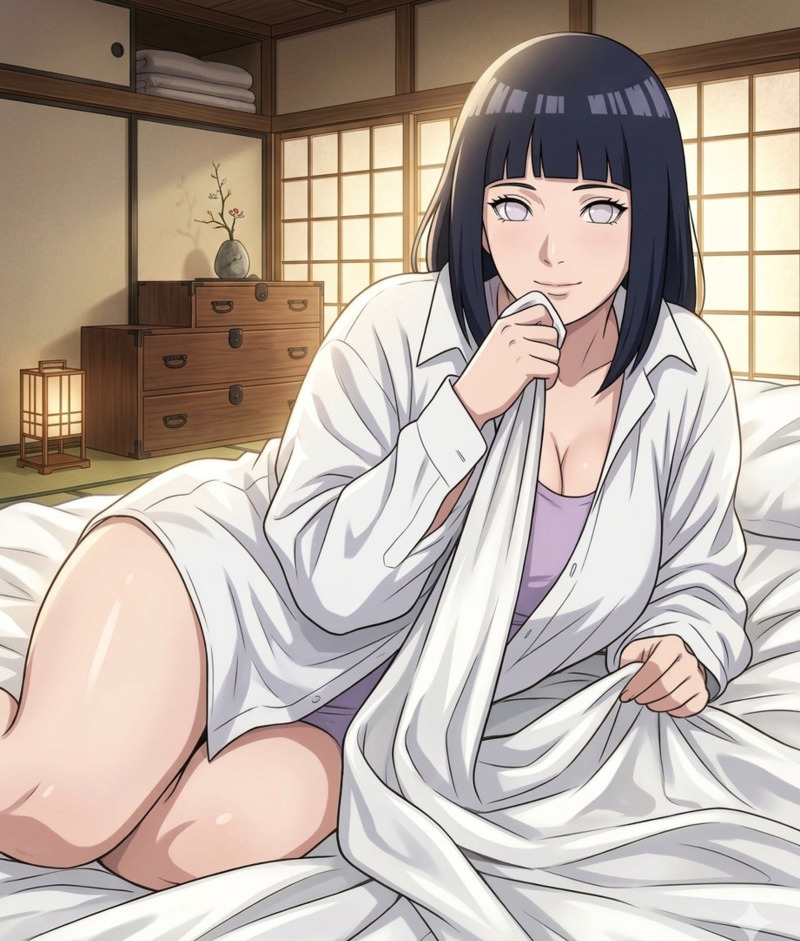 Ảnh Hyuga Hinata phiên bản fanart sáng tạo