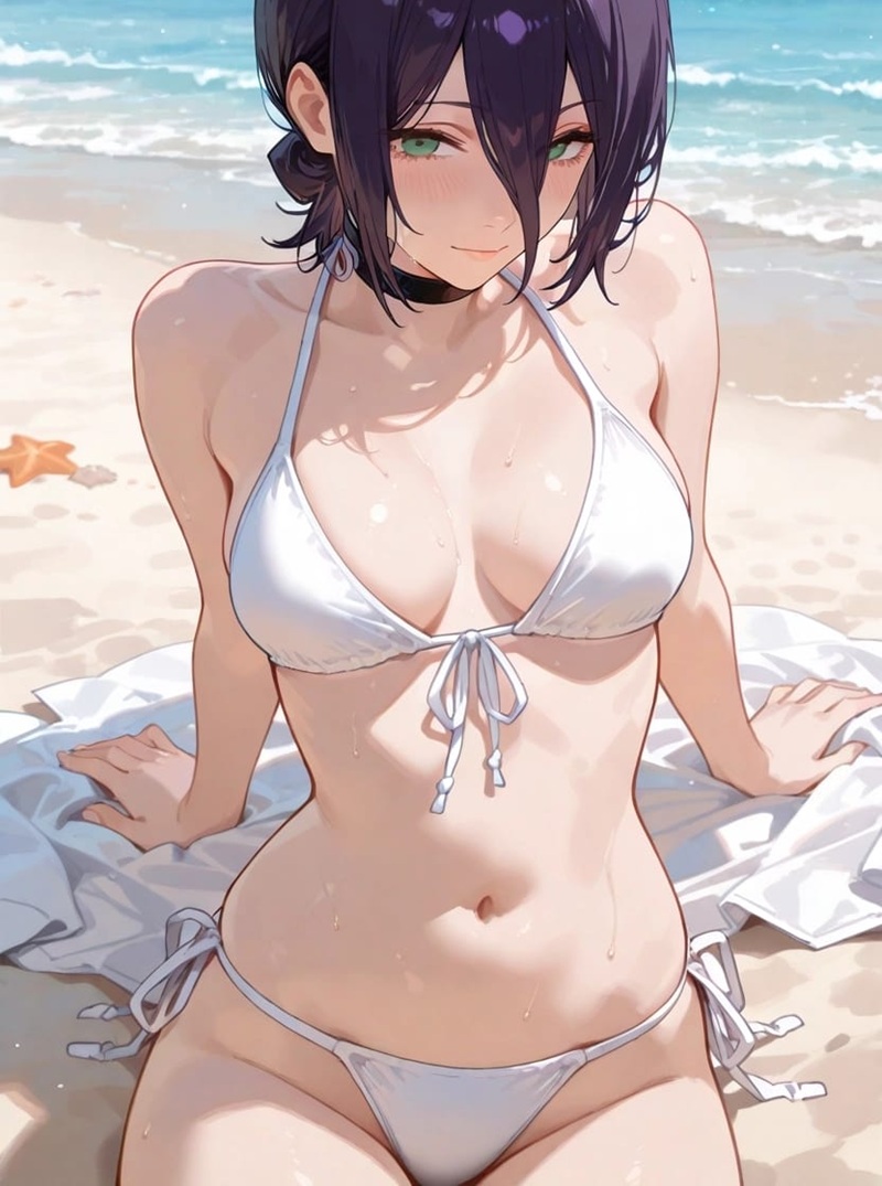Ảnh Nhân Vật Anime Nữ Ngực Khủng đang cởi đồ