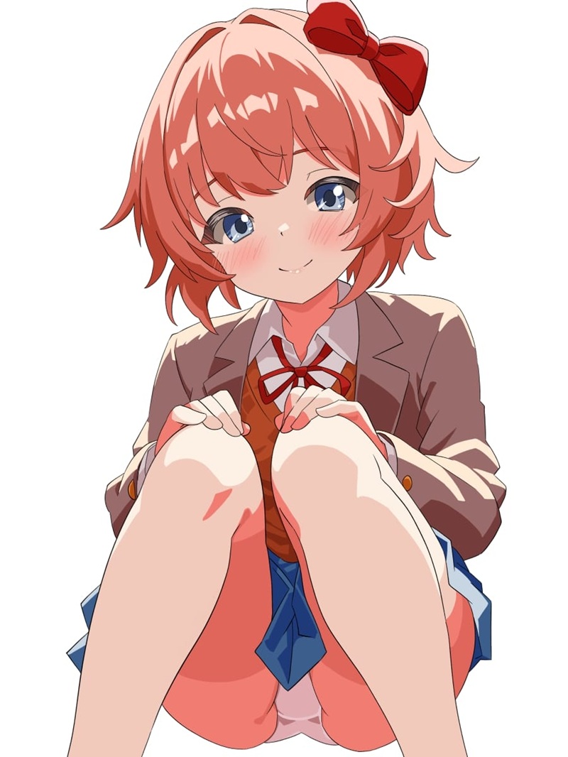 Ảnh Schoolgirl Uniform Hentai mặt đỏ bừng
