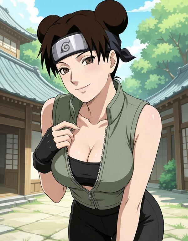 Ảnh Tenten Naruto với phong cách ninja kunoichi nổi bật