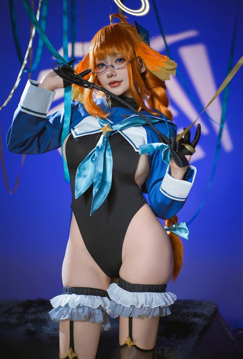Cosplay nữ anime R34 quỳ bú cặc khổng lồ
