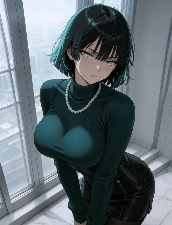 Nằm nghiêng Hentai Fubuki lỗ hậu bị nhét chặt, miệng há rên.