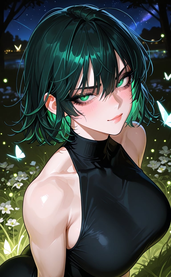Sau xuất tinh Hentai Fubuki chất trắng chảy ra, thở dốc kiệt sức.