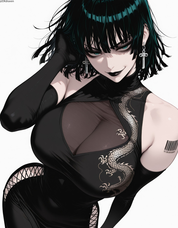 Bị trói đứng Hentai Fubuki chân dang, bị kích thích đến run người.