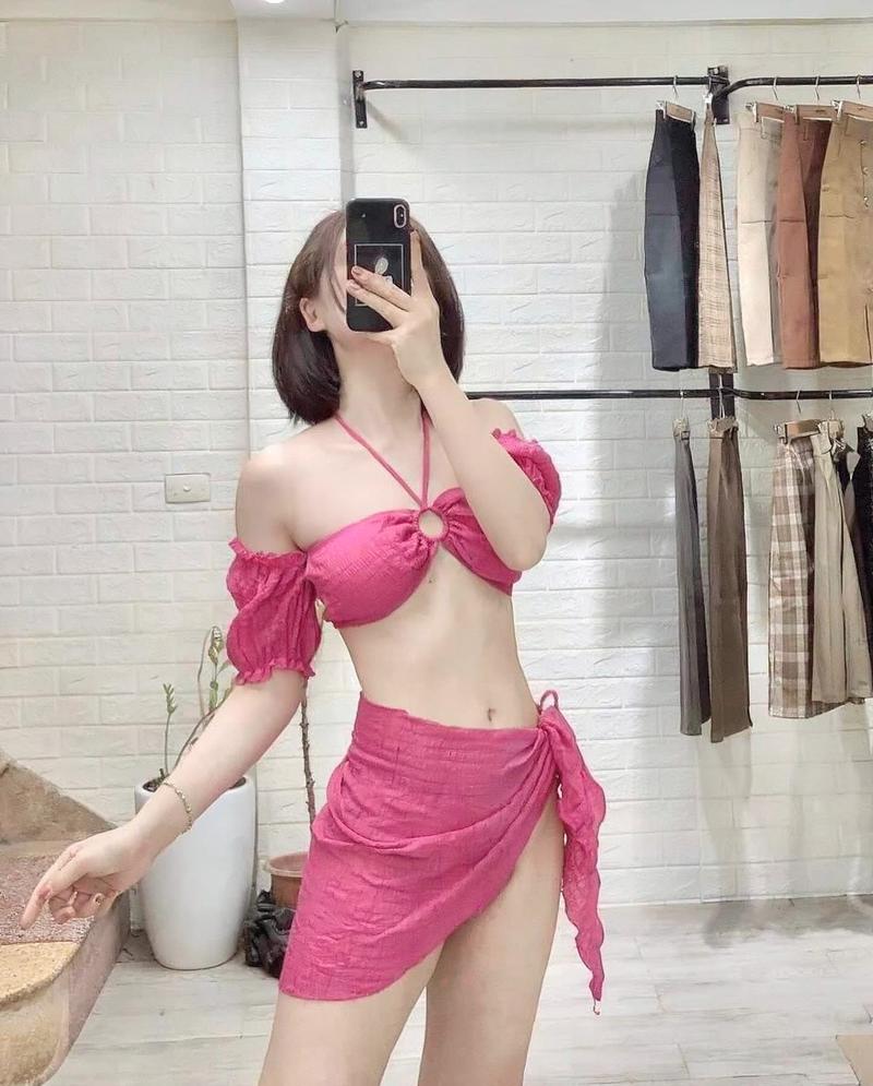 Bikini hai mảnh họa tiết hoa nhiệt đới