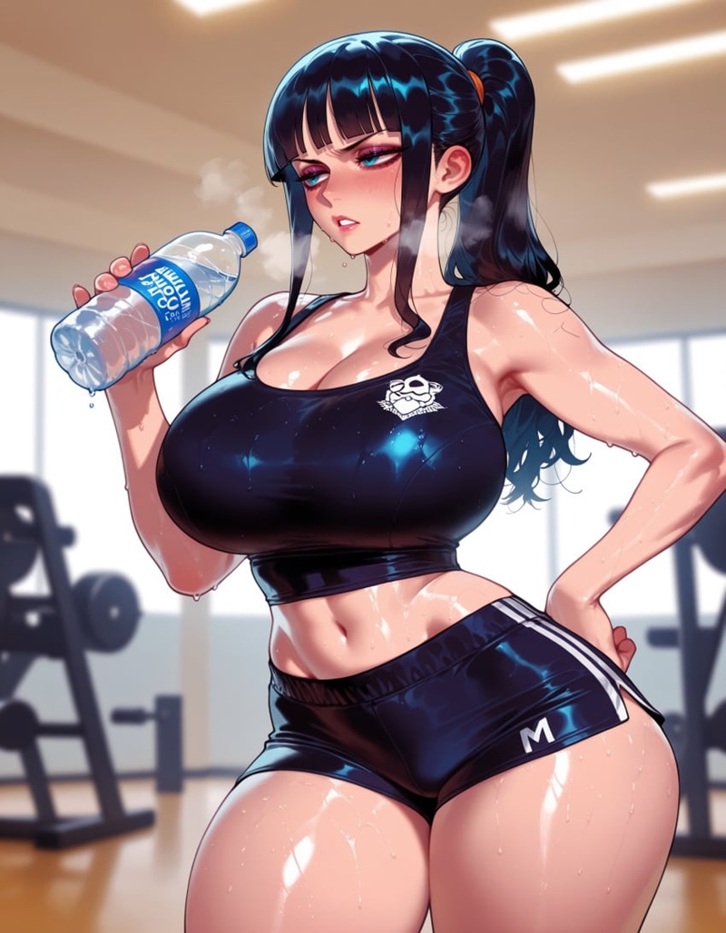 Ảnh Anime Gym Girl nhìn mời gọi đầy dâm
