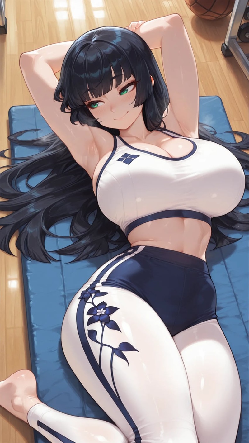 Ảnh Anime Gym Girl ngực đồ sộ rung lắc