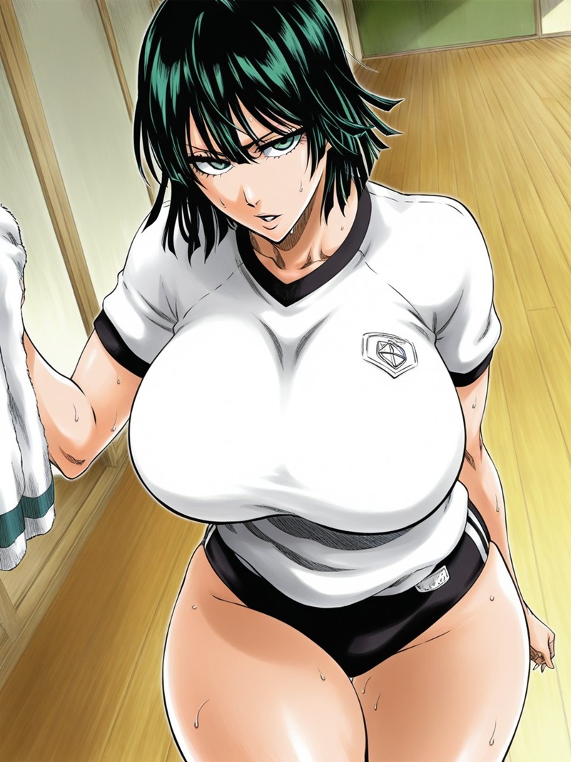 Ảnh Anime Gym Girl pose dâm đãng tập gym